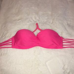 Target Hot Pink Strapless Bikini Top